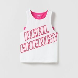 ZARA - GIRL’S HOT PINK TANK & LEGGINGS SET - SIZE 8-9